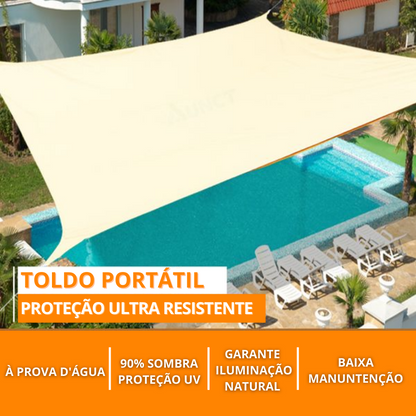 Toldo Portátil com Proteção UV - Flexível e Ultra Resistente