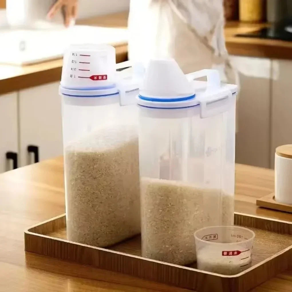 Potes Herméticos Com Medidor Integrado Para Alimentos e Condimentos - Entrega Grátis