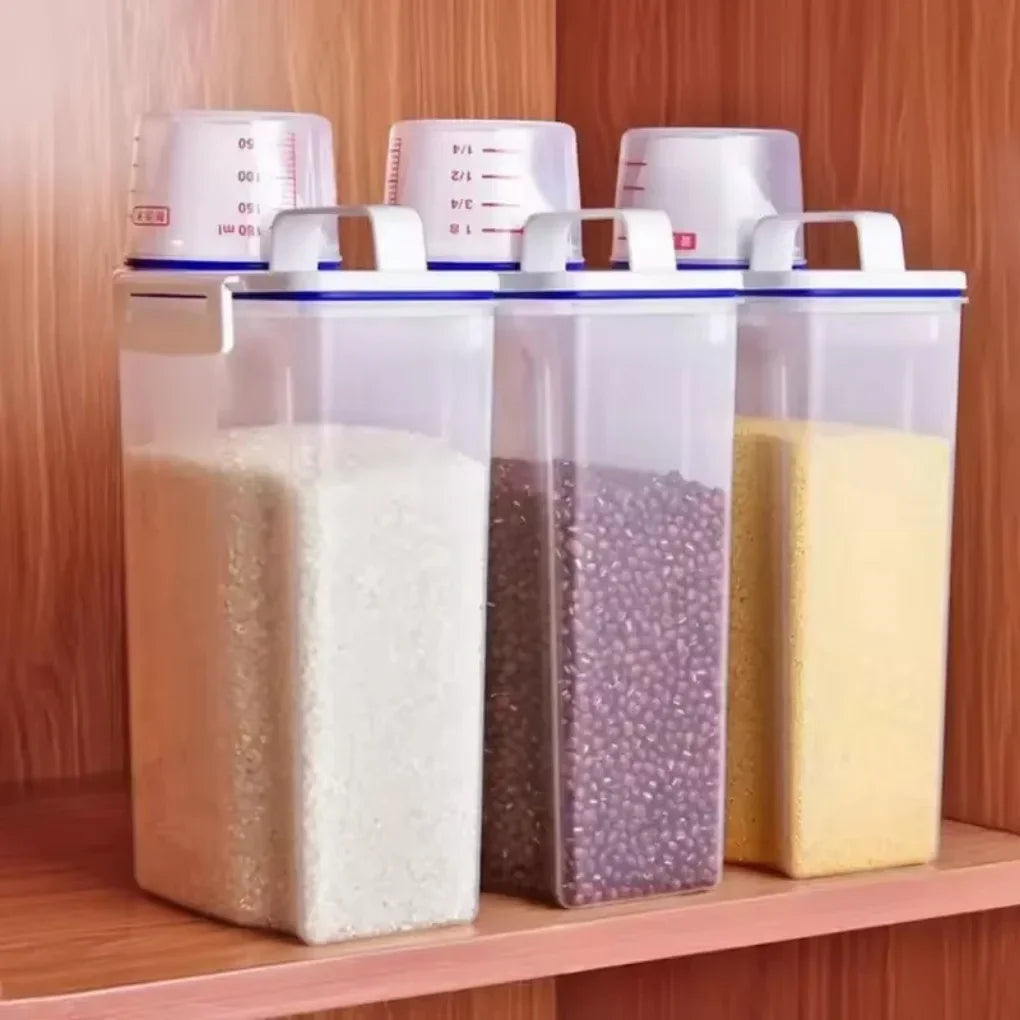 Potes Herméticos Com Medidor Integrado Para Alimentos e Condimentos - Entrega Grátis