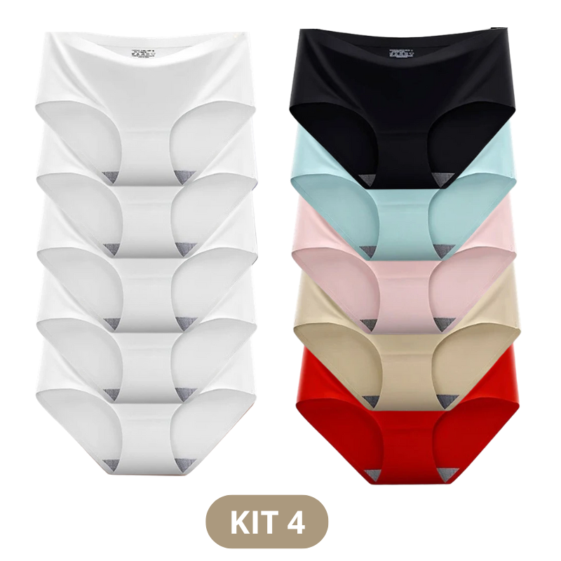 [LEVE 10 PELO VALOR DE 5] Calcinha Culot Confort™ Cos Alta [NA COMPRA DE 5 LEVE MAIS 5 TOTALMENTE GRATIS]