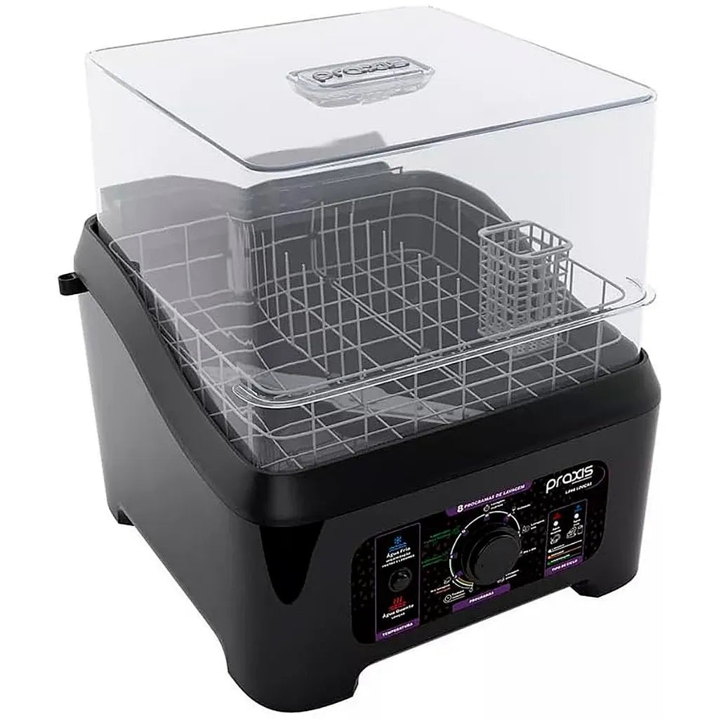 Lava-Louças Praxis Portátil LLPP Semi-Automática 127V Preto