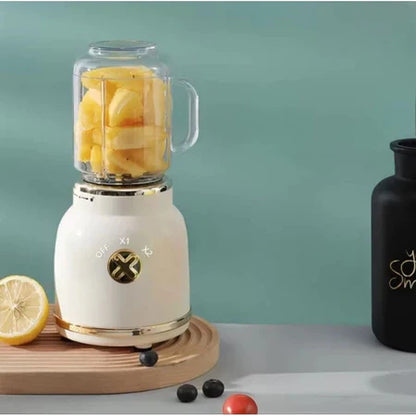 BlenderMix - Mini Liquidificador Portátil Com 10 Lâminas + Brindes Copo Caneca Canudo - Entrega Grátis